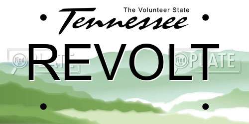 REVOLT Tennessee License Plate