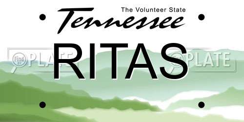 RITAS Tennessee License Plate