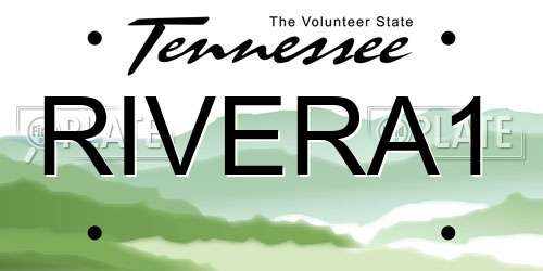 RIVERA1 Tennessee License Plate