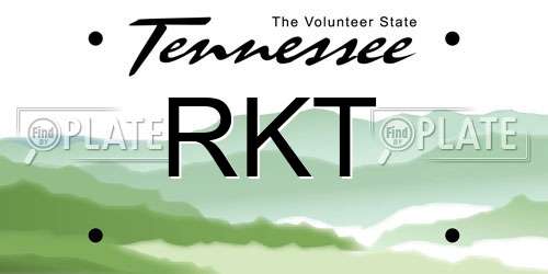 RKT Tennessee License Plate
