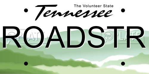 ROADSTR Tennessee License Plate