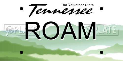 ROAM Tennessee License Plate
