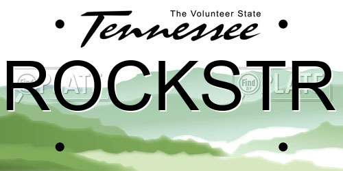 ROCKSTR Tennessee License Plate
