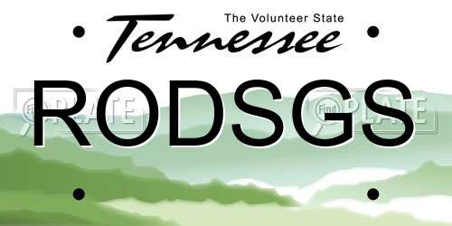 RODSGS Tennessee License Plate