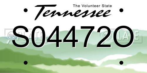 S04472O Tennessee License Plate