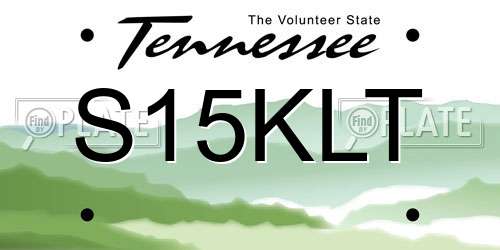 S15KLT Tennessee License Plate