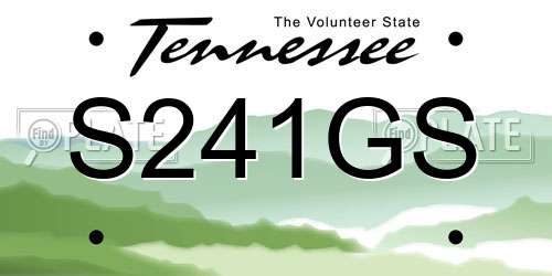 S241GS Tennessee License Plate