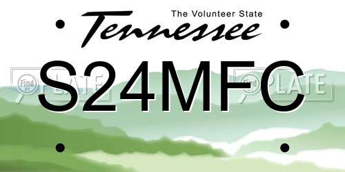 S24MFC Tennessee License Plate