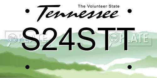 S24STT Tennessee License Plate