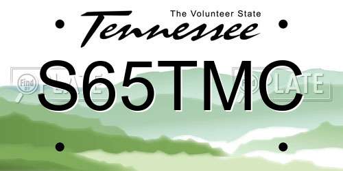 S65TMC Tennessee License Plate