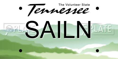 SAILN Tennessee License Plate