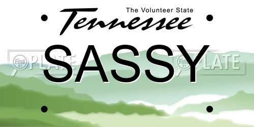 SASSY Tennessee License Plate