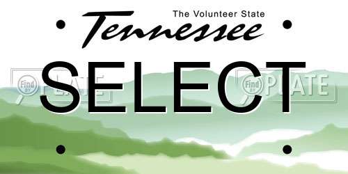 SELECT Tennessee License Plate