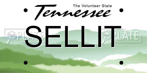 SELLIT Tennessee License Plate