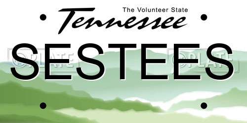 SESTEES Tennessee License Plate