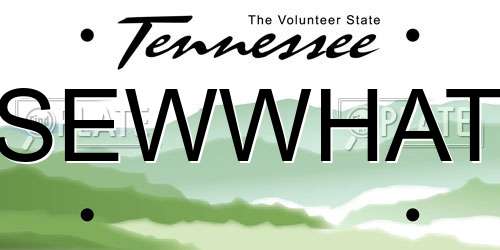 SEWWHAT Tennessee License Plate