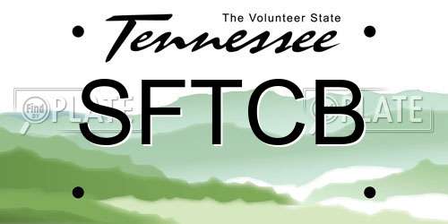 SFTCB Tennessee License Plate