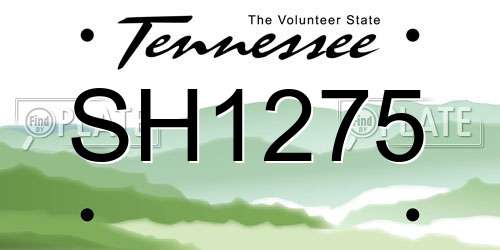 SH1275 Tennessee License Plate