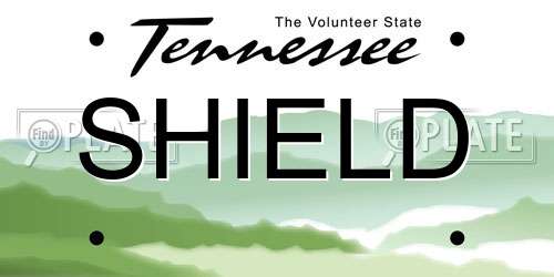 SHIELD Tennessee License Plate