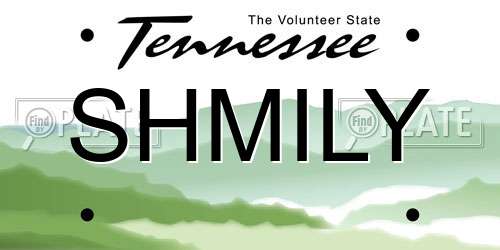 SHMILY Tennessee License Plate
