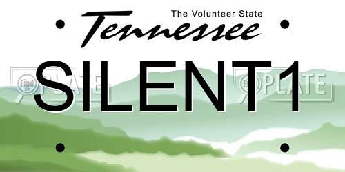 SILENT1 Tennessee License Plate