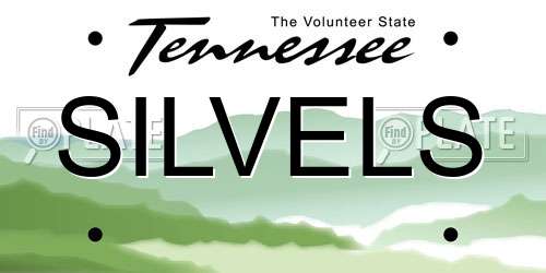 SILVELS Tennessee License Plate