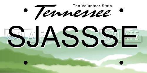 SJASSSE Tennessee License Plate