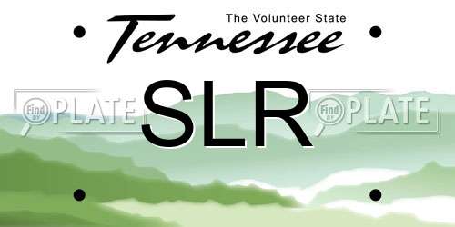 SLR Tennessee License Plate