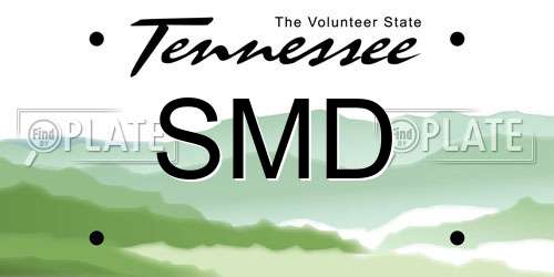 SMD license plate in TN state