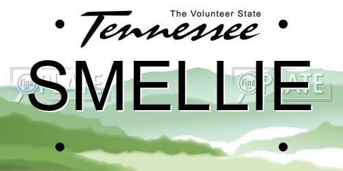 SMELLIE Tennessee License Plate