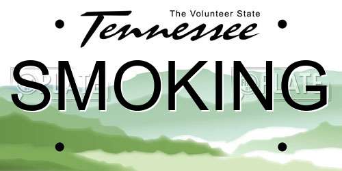 SMOKING Tennessee License Plate