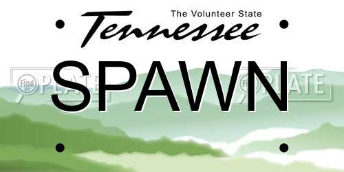 SPAWN Tennessee License Plate