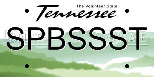 SPBSSST Tennessee License Plate