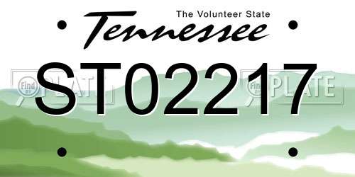 ST02217 Tennessee License Plate