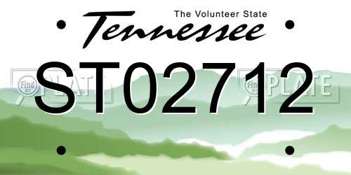 ST02712 Tennessee License Plate