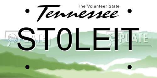 ST0LEIT Tennessee License Plate
