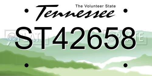 ST42658 Tennessee License Plate