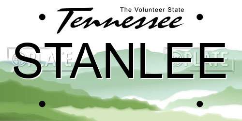STANLEE Tennessee License Plate