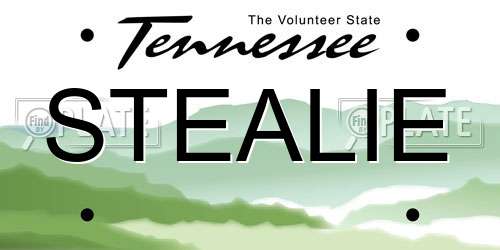 STEALIE Tennessee License Plate