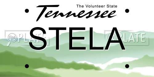 STELA Tennessee License Plate
