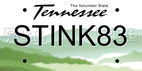 STINK83 Tennessee License Plate