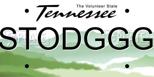 STODGGG Tennessee License Plate
