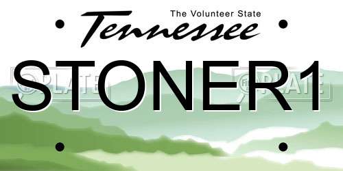 STONER1 Tennessee License Plate