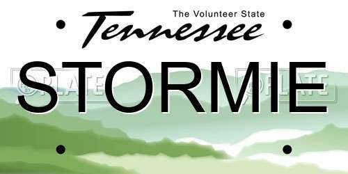 STORMIE Tennessee License Plate