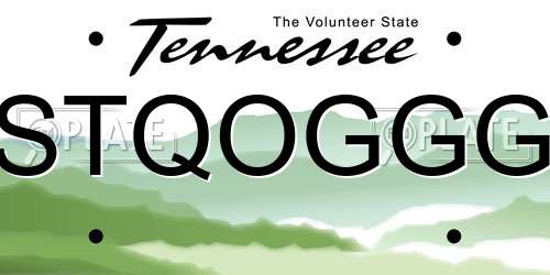 STQOGGG Tennessee License Plate