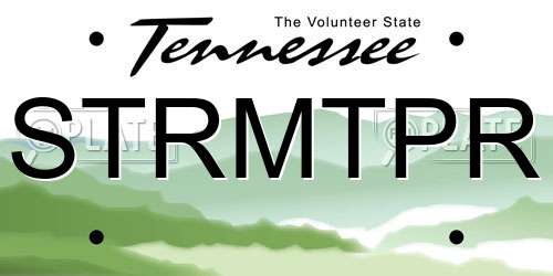 STRMTPR Tennessee License Plate
