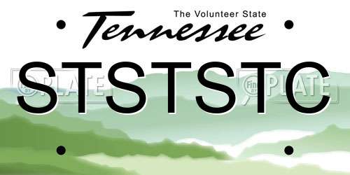 STSTSTC Tennessee License Plate