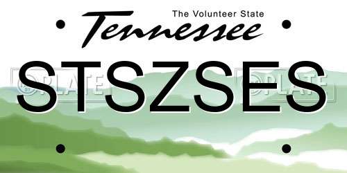STSZSES Tennessee License Plate