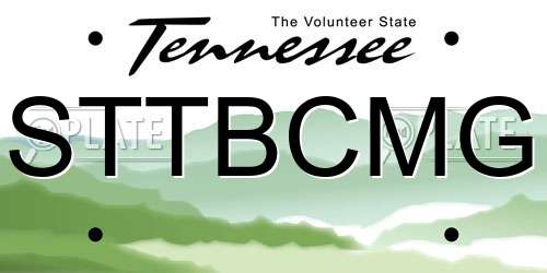 STTBCMG Tennessee License Plate