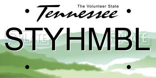 STYHMBL Tennessee License Plate